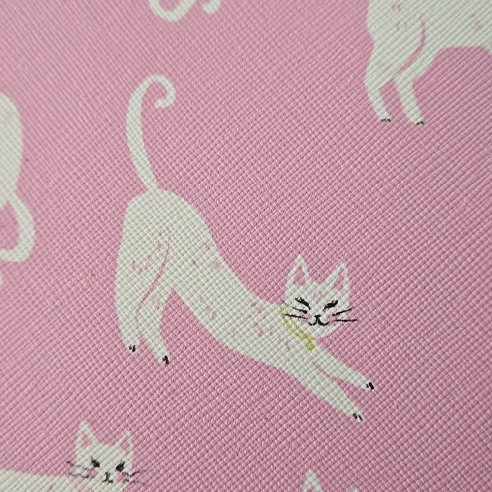Adorable Cat Print Cosmetic Bag/Organizer In Pink, NWT